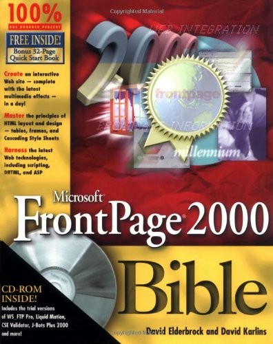 Frontpage 2000 bible - frontpage,
