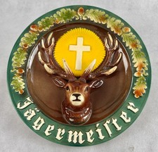 JÄGERMEISTER WANDTELLER 50ER JAHRE FÜR SAMMLER TELLER ANTIK ORIGINAL REKLAME