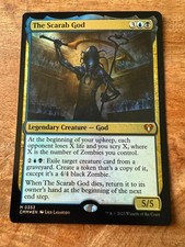 The Scarab God / Die Skarabäen-Gottheit - FOIL - Commander Masters - NM -EN- MTG