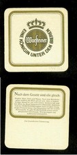 Bierdeckel warsteiner - warsteiner, (1)