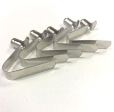 1000 x Metall Stahl Druck 6 mm Feder Schnapp Clip Verschluss Rohr Stift für Pavillon