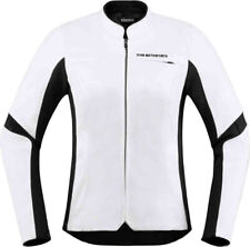 Icon Overlord Damen Motorrad Lederjacke Größe L