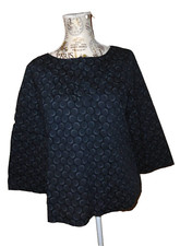 Marc O' Polo Marco L ?  Bluse SHIRT 3/4arm Blusenshirt grau dezent gemustert