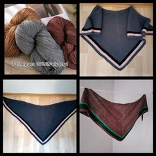 2 Dreiecktücher / Schals *handgestrickt. *ALPAKAWOLLE *warm
