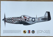 P51 Mustang Druck Poster Wandbild 17x11 Zoll Dugland Cameron Nr171
