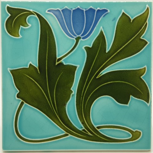 Seltene jugendstil kaminfliese - jugendstil,