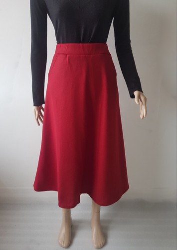 Damen rock lang - damen, rot