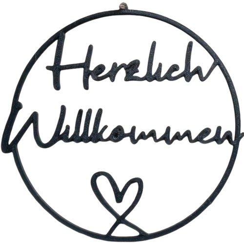 Herzlich willkommen schild - herzlich,