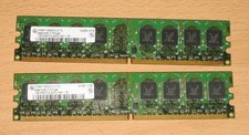 2x 1GB RAM DDR2 PC2-4200 533MHz HYS64T128020HU-3.7-A