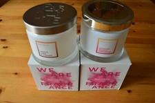 PartyLite 2 x Duftwachsgläser / Glas leer zum Kerzen ziehen oder Deko. OVP