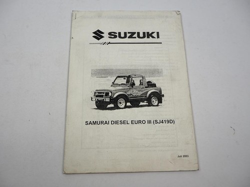Suzuki samurai 419d diesel - samurai,