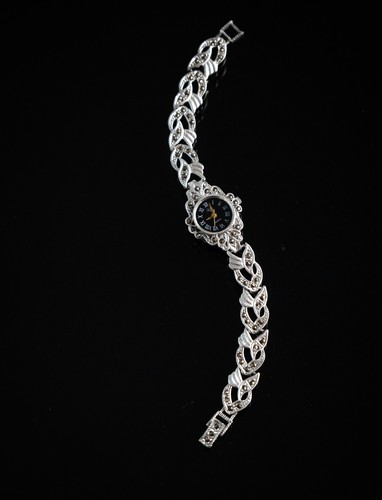 Art déco silberuhr - silberuhr, 925