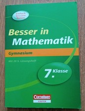 Besser in Mathematik,  Gymnasium: 7. Klasse, Übungsbuch, Cornelsen, mit Lösungen