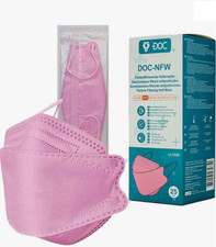 FFP2-Masken DOC NFW Pink einzel verpackt Mundschutz Atemschutz [25-100]
