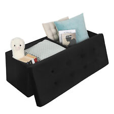 WOLTU Sitzhocker Stauraum Samt Sitzbank faltbar Truhen Aufbewahrungsbox Hocker