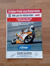Programmheft Motorradweltmeisterschaft Salzburgring 1988