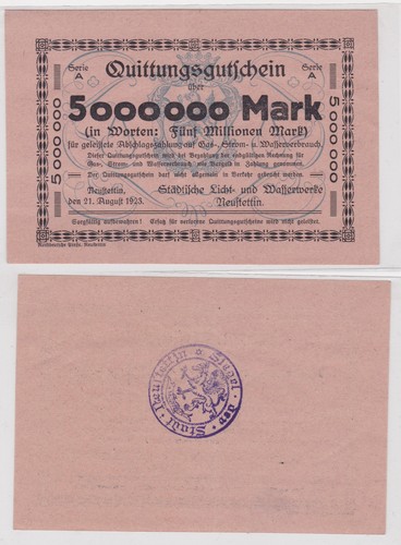 Millionen mark banknote - 5,