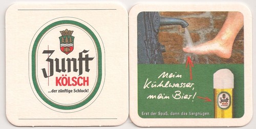 Zunft kölsch bierdeckel - kölsch,
