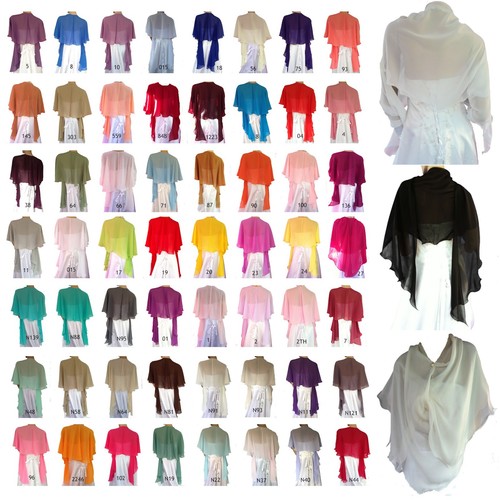 Edle chiffon stola zart - chiffon-stola,