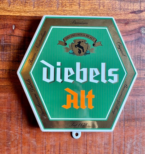 Altes emaile bier schild - altes,
