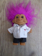 Troll Puppe Russ Berrie My Lucky Medical Doctor Troll