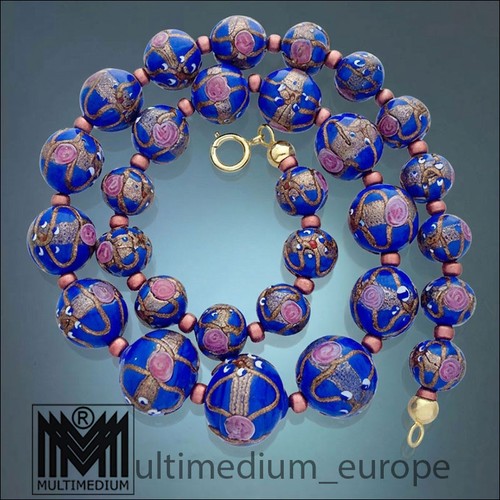 Alte murano glas - glas, halskette