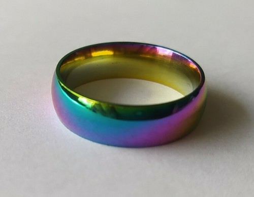 Regenbogen ring 6mm - regenbogen,