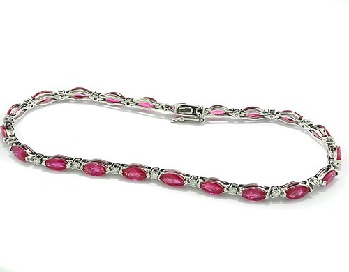 Rubin brillant armband 85 - rubin, 4,85