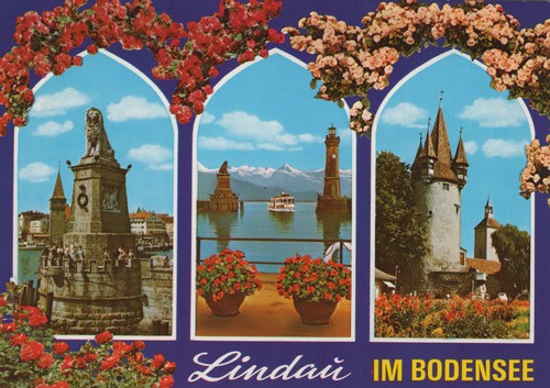 Alte ansichtskarte lindau - ansichtskarte,