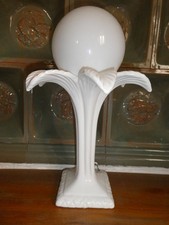 Tischlampe Palmenlampe Opalglas Keramik Michael Andersen 1970