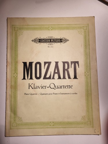 Notenheft mozart - notenheft,