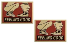 2x Vintage Aufkleber Sexy