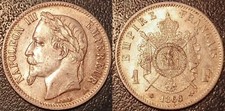 Napoleon III - 1 Franc Silber