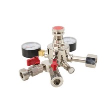 CO2 Druckminderer Doppelt Schankanlage Mit Manometer Hauptdruckminderer W21.8