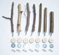 7 Sitzstangen verschiedene