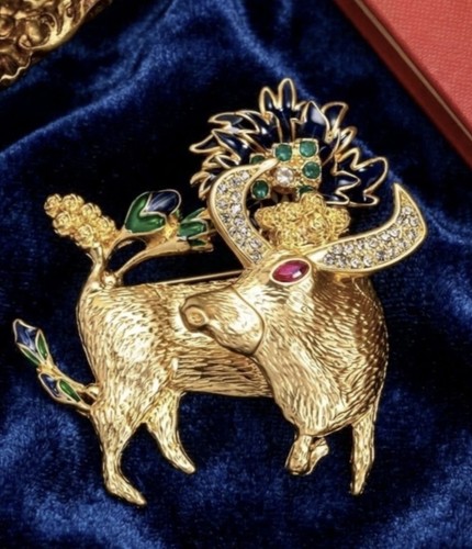 Vintage brosche stier trifari - stier,