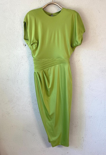 Damen etui midi kleid - etui, grün