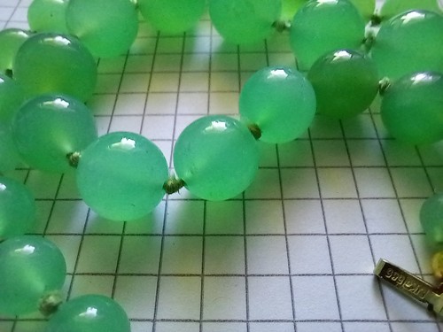 Schöne chrysopraskette mit - schöne,