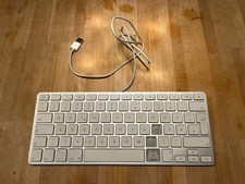 Apple Tastatur Wired Keyboard mit USB/Kabel - Aluminium  - A1242