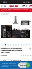 Schwarze matt küche - mit, e-