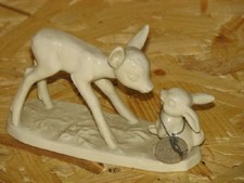 +* Goebel  Archiv Muster, Disney, Dis113, Bambi mit Klopfer, Elfenbeinglasur.