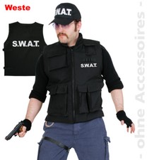 S.W.A.T. Weste L XXL SWAT Kostüm Basic Fasching Karneval Mottoparty 1210914G13