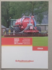 SCHUITEMAKER Pumptankwagen Güllewagen Miststreuer Prospekt Traktor Schlepper