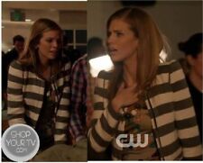 ZARA STRIPED JACKET BLAZER WHITE GRAY ASO BLOGGERS S SMALL UK 8