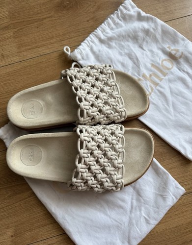 Sandalen chloé weiß leder - sandalen,
