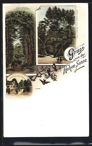 Lithographie hohe sonne - hohe,