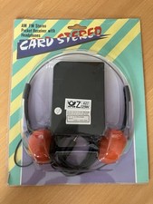 NEUwertig AM FM Stereo Taschenradio Kopfhörern - Vintage - Packung ungeöffnet!