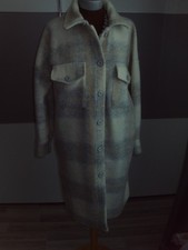 Da. leichter Wollmantel/Longjacke+pastellfarben Gr.One Size=40-42 Made in Italy