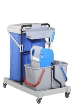 Reinigungswagen mit Presse