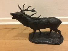 Hirsch Skulptur aus Bronze